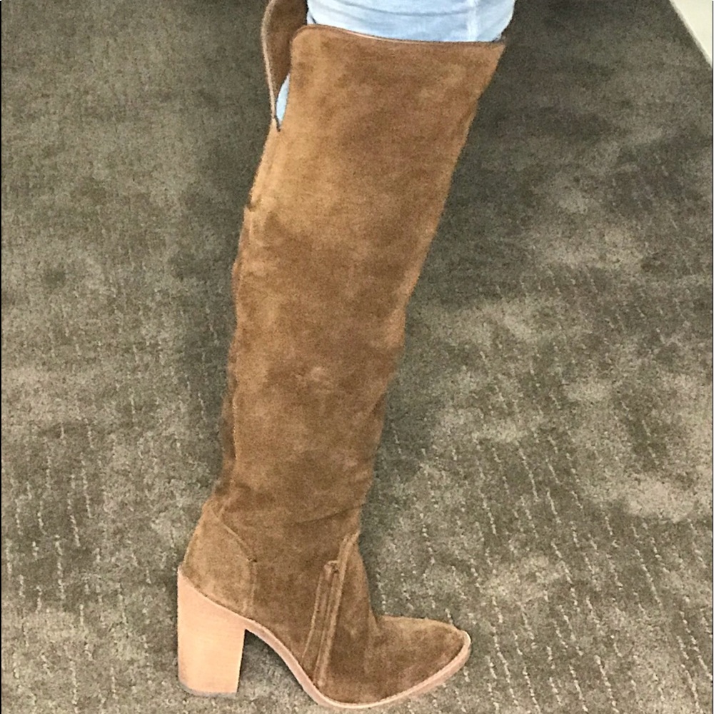 Vince Camuto Melaya OTK suede boots. 8.5.